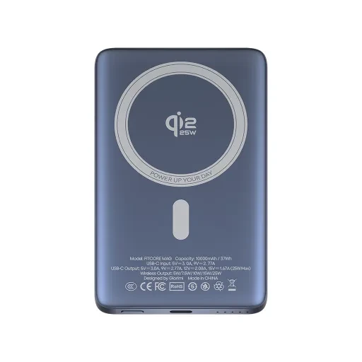 پاوربانک گلوریمی FitCore Mag Qi2 توان 25 وات و ظرفیت 10000 میلی‌ آمپر ساعت