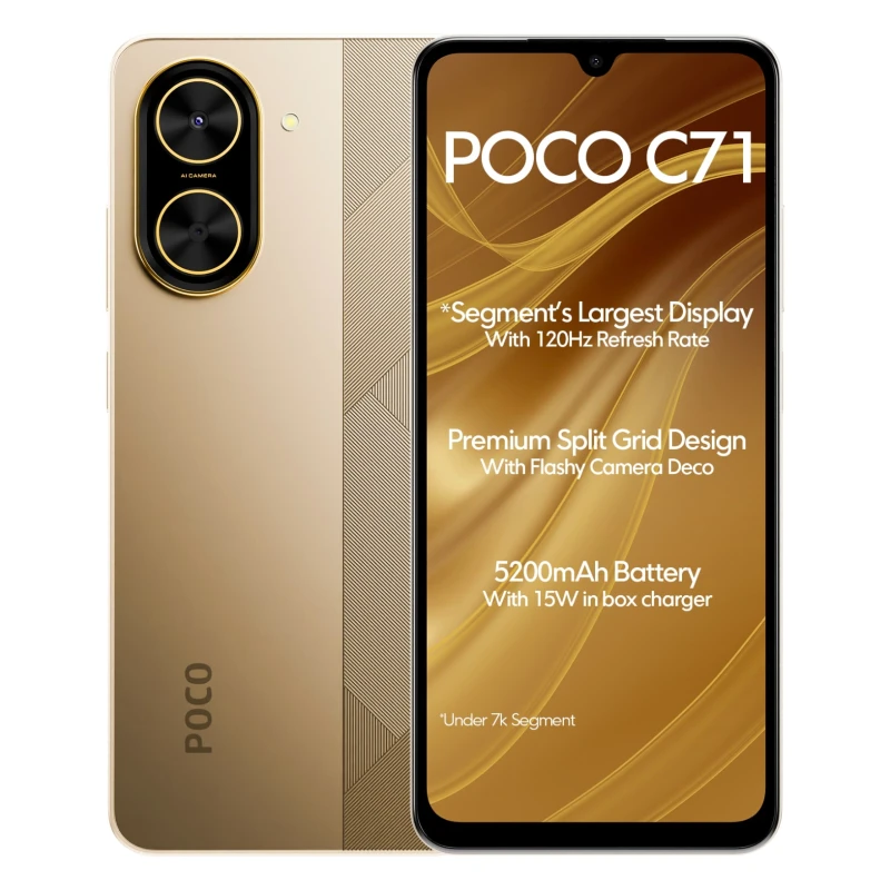 گوشی موبایل شیائومی POCO C71 ظرفیت 64 گیگابایت و رم 4 گیگابایت
