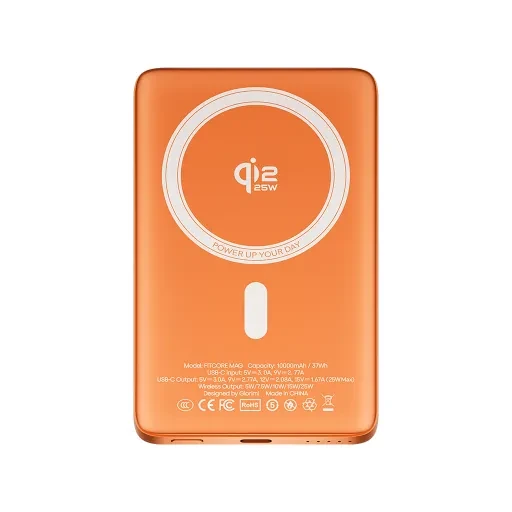 پاوربانک گلوریمی FitCore Mag Qi2 توان 25 وات و ظرفیت 10000 میلی‌ آمپر ساعت