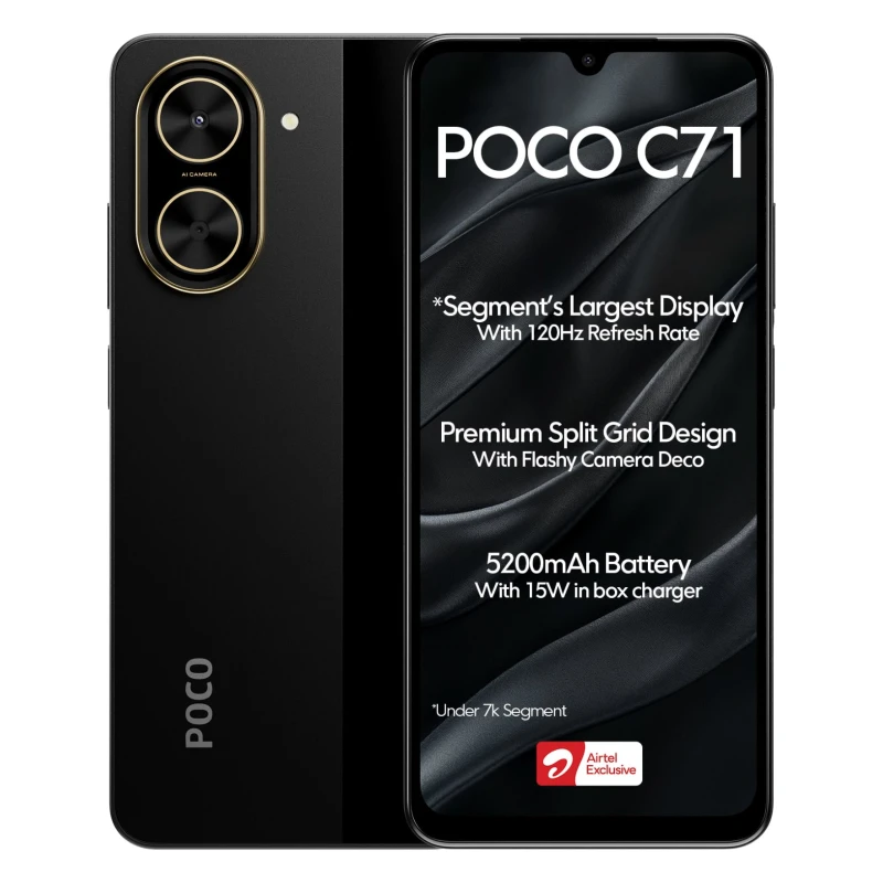 گوشی موبایل شیائومی POCO C71 ظرفیت 64 گیگابایت و رم 4 گیگابایت