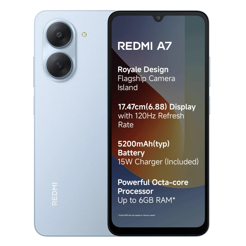 گوشی موبایل شیائومی Redmi A7 ظرفیت 64 گیگابایت و رم 3 گیگابایت